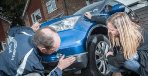 checking a car